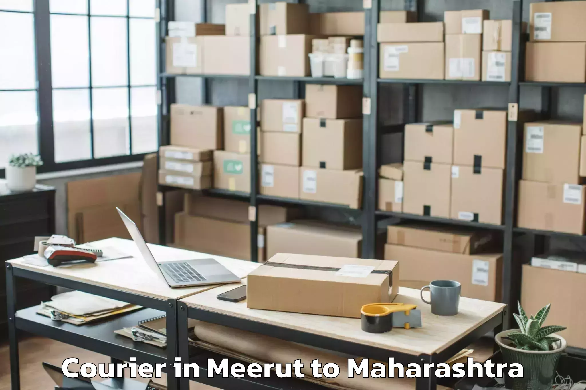 Easy Meerut to Aurangabad Airport Ixu Courier Booking